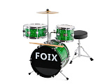 Картинка Детская барабанная установка Foix CDF-1096GR - лучшая цена, доставка по России