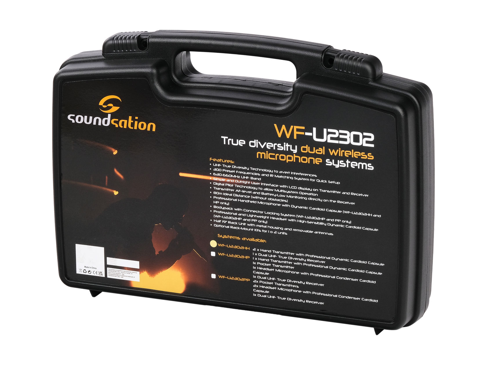 Картинка Беспроводная микрофонная система Soundsation WF-U2302HH - лучшая цена, доставка по России. Фото N8