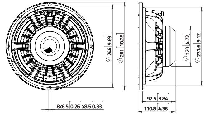 Картинка Динамик 10" Lavoce WAN103,01-16 - лучшая цена, доставка по России. Фото N2