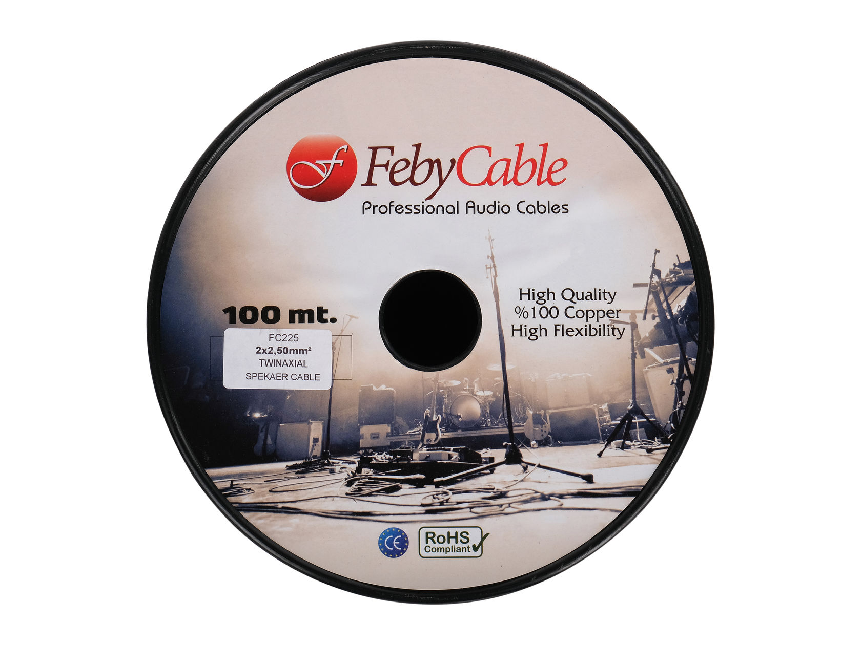 Картинка Акустический кабель Feby Cable FC225BK-50 - лучшая цена, доставка по России. Фото N2