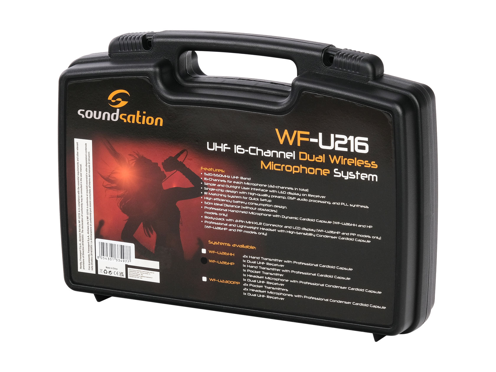 Картинка Беспроводная микрофонная система Soundsation WF-U216HP - лучшая цена, доставка по России. Фото N10