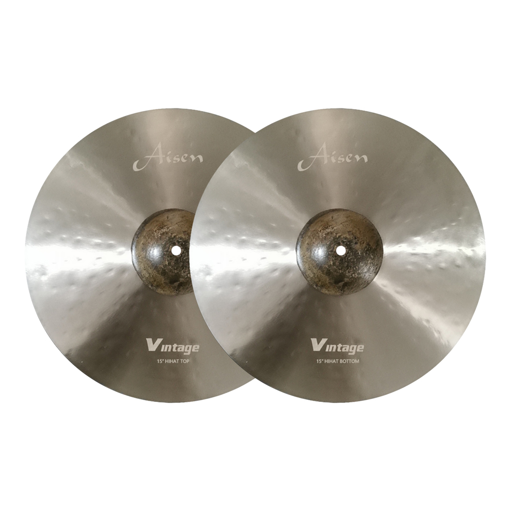 Картинка Две тарелки Hi-Hat 15" Aisen B20 Vintage Hi-Hat 15" - лучшая цена, доставка по России