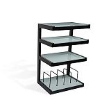 Картинка Подставка под аппаратуру NorStone Esse Hifi VInyl Blk/Fr - лучшая цена, доставка по России