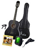 Картинка Классическая гитара 3/4 Foix FCG-2036CAP-BK-3/4 - лучшая цена, доставка по России